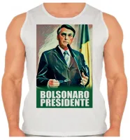 Camiseta Regata adulto ou infantil Bolsonaro pintura - Foto 2