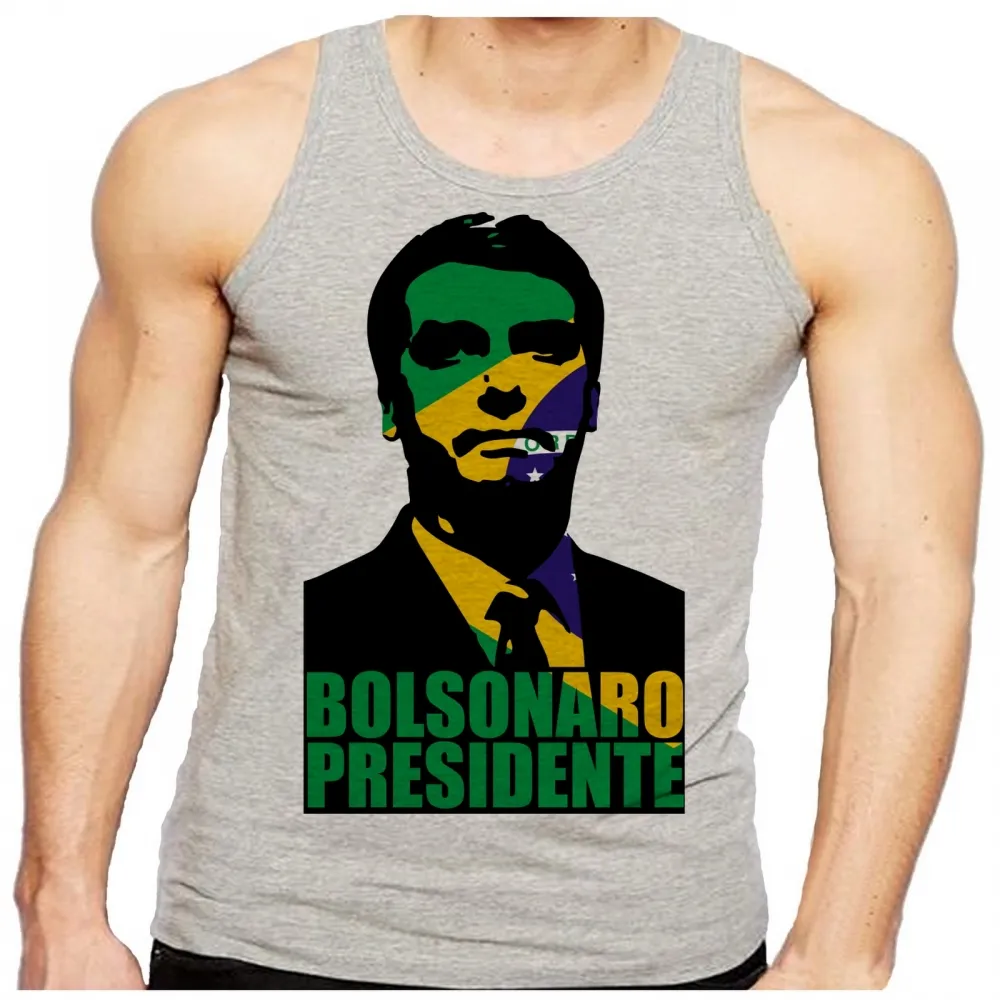 Camiseta Regata adulto ou infantil Bolsonaro Presidente cor Brasil verde amarelo
