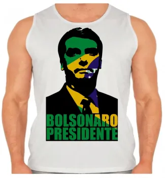 Camiseta Regata adulto ou infantil Bolsonaro Presidente cor Brasil verde amarelo - Foto 2