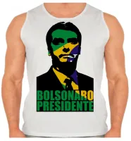 Camiseta Regata adulto ou infantil Bolsonaro Presidente cor Brasil verde amarelo - Foto 2