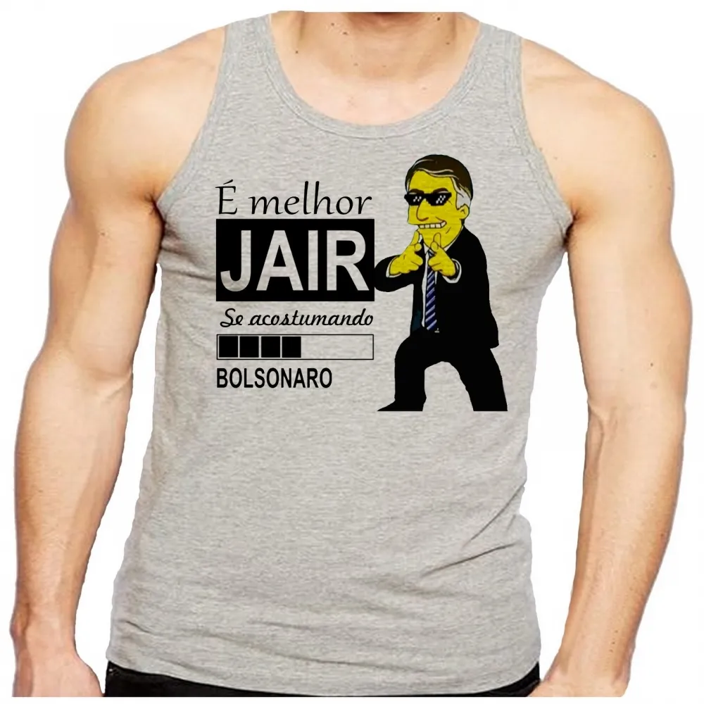 Camiseta Regata adulto ou infantil Bolsonaro Simpsons Melhor Jair acotumando Imagem