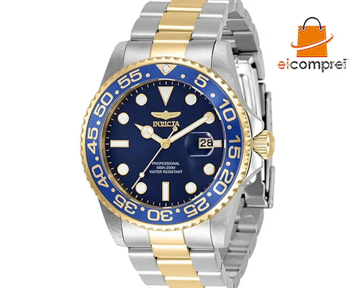 Relógio Invicta Pro Diver 33254 Banhado Ouro18k Original Eua + Frete Grátis Imagem