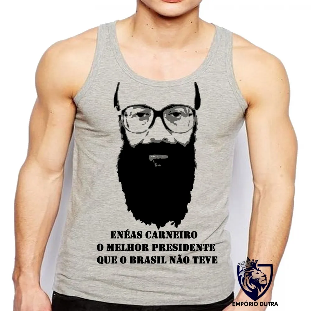 Camiseta Regata adulto ou infantil Enéas Carneiro melhor presidente Brasil