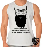 Camiseta Regata adulto ou infantil Enéas Carneiro melhor presidente Brasil - Foto 2