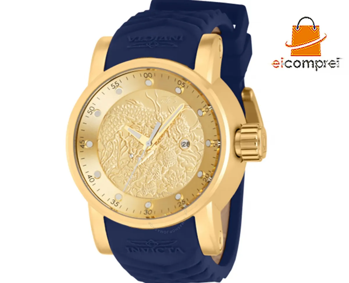 EiComprei - Relógio Invicta Yakuza 41143 Banhado Ouro18k Original