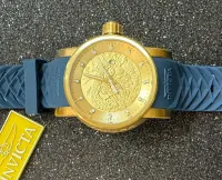 Relógio Invicta Yakuza 41143 Banhado Ouro18k Original Eua + Frete Grátis - Foto 8