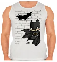 Camiseta Regata adulto ou infantil Batman pequeno muro herói - Foto 2
