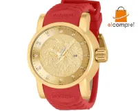 Relógio Invicta Yakuza 41140 Banhado Ouro18k Original Eua + Frete Grátis