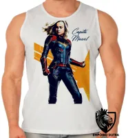 Camiseta Regata adulto ou infantil Capitã Marvel girl vingadores - Foto 2