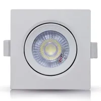 Spot Led 5W Embutido Quadrado branco - Foto 2