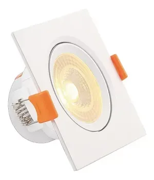 Spot Led 5W Embutido Quadrado branco - Foto 2