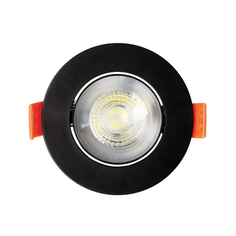 Spot Led Embutir 5W Redondo preto Imagem
