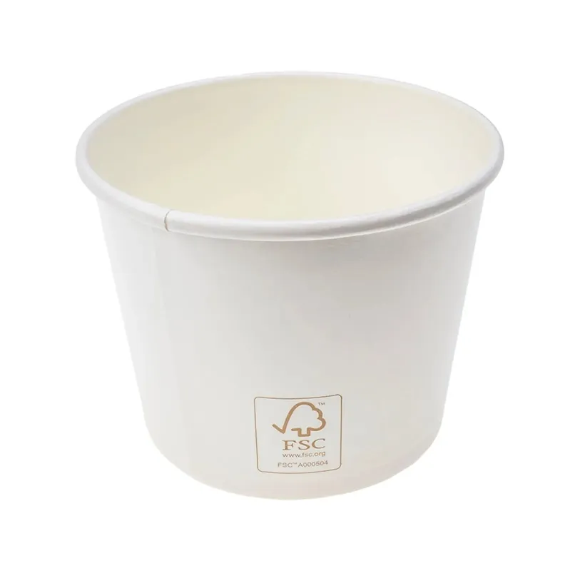 Pote de Papel 100ml Branco c/50