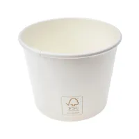 Pote de Papel 100ml Branco c/50