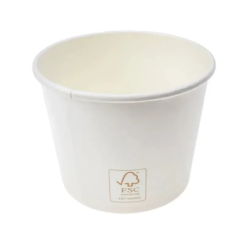  Pote de Papel 410ml Branco c/50