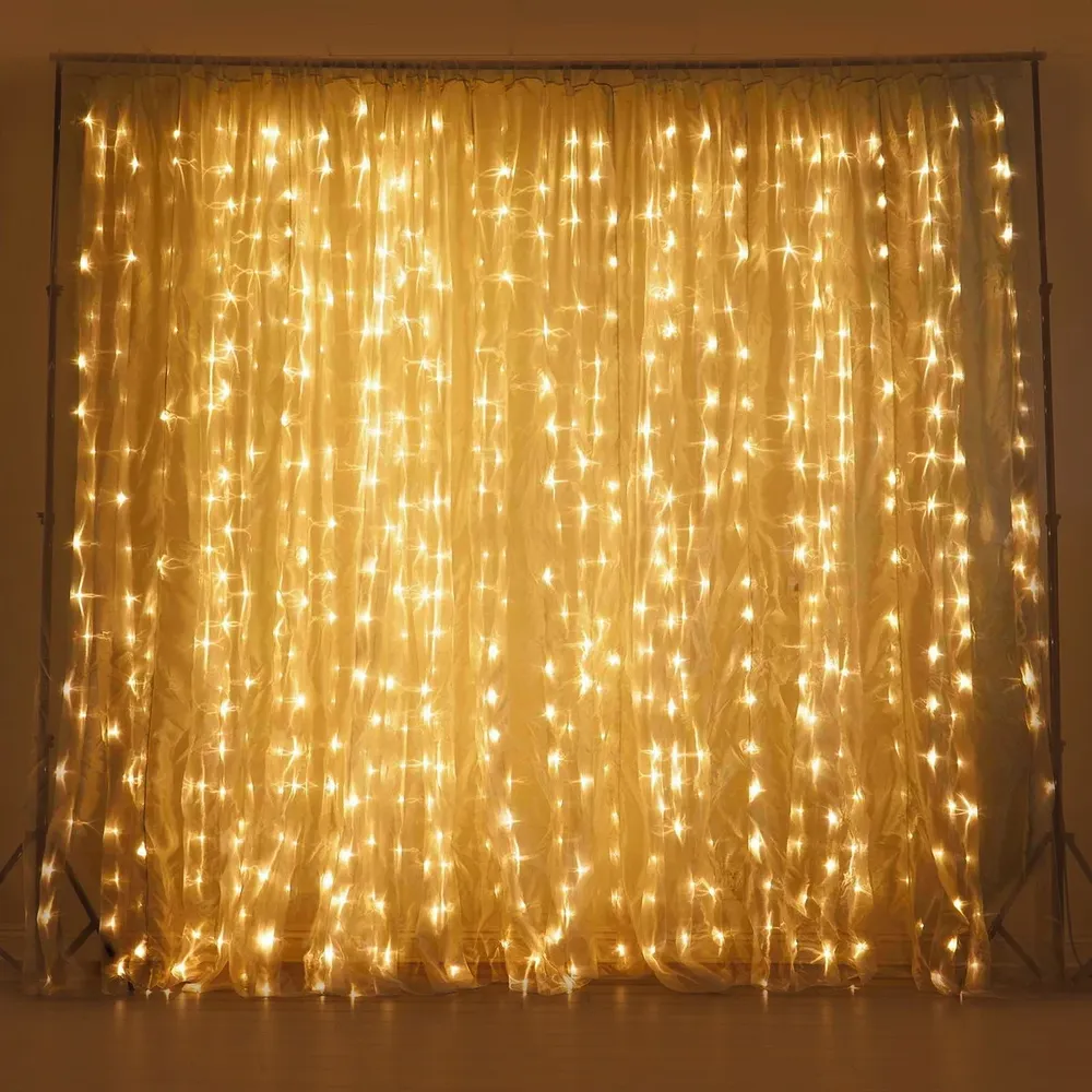 Cortina De Led 500l 2,8mx2,5m Casamento Imagem