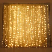 Cortina Luz Led  4mx3m Fixa Branco Frio - Foto 2