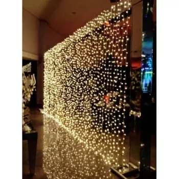 Natal Cortina Led Luz 1900l Fixa