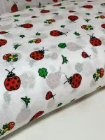 TECIDO FRALDA ESTAMPADO 70x70 joaninha