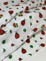 TECIDO FRALDA ESTAMPADO 70x70 joaninha - Foto 2