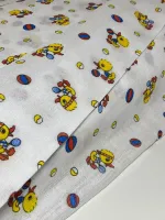 TECIDO FRALDA ESTAMPADO 70x70patinho