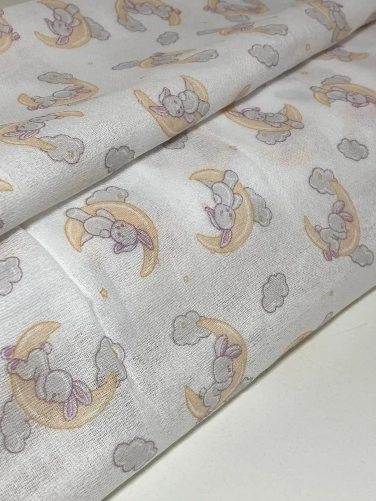 TECIDO FRALDA ESTAMPADO 70x70 ref.02 Imagem