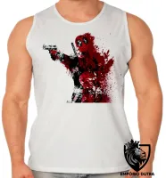Camiseta Regata adulto ou infantil Deadpool super herói Marvel - Foto 2