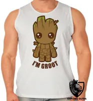 Camiseta Regata adulto ou infantil Groot Bebê guardiões galaxia marvel - Foto 2
