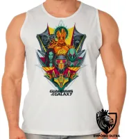 Camiseta Regata adulto ou infantil Guardiões da Galáxia colorido - Foto 2