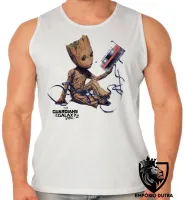Camiseta Regata adulto ou infantil Guardiões da Galáxia Groot fita - Foto 2