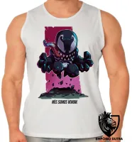 Camiseta Regata adulto ou infantil homem aranha negro venom marvel vilão - Foto 2