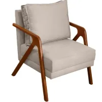 Kit 2 Poltronas Decorativas Para Sala Cadeira Reforçada Shine Madeira Maciça Suede - Foto 2