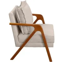 Kit 2 Poltronas Decorativas Para Sala Cadeira Reforçada Shine Madeira Maciça Suede - Foto 4