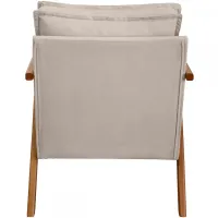 Kit 2 Poltronas Decorativas Para Sala Cadeira Reforçada Shine Madeira Maciça Suede - Foto 5