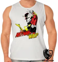 Camiseta Regata adulto ou infantil Homem Formiga e Vespa abraço - Foto 2