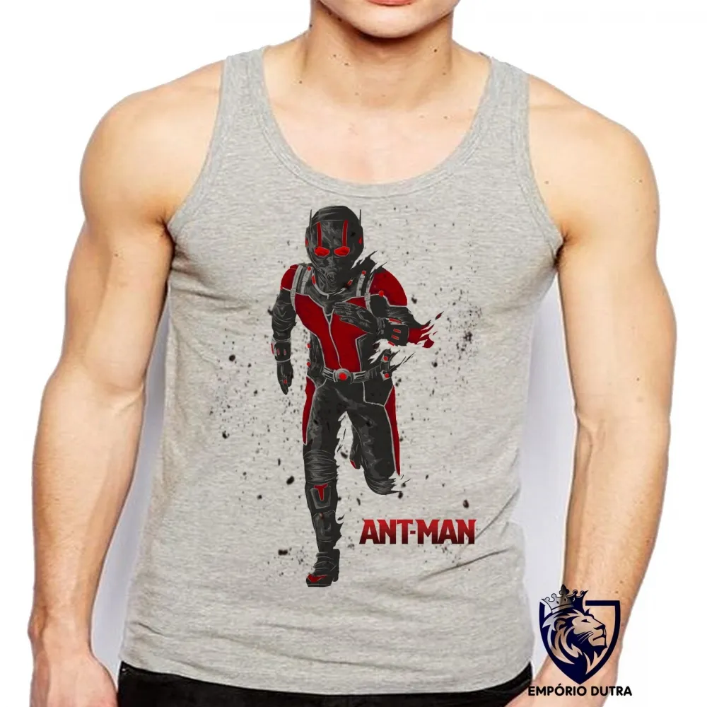 Camiseta Regata adulto ou infantil Homem Formiga herói vingadores Imagem