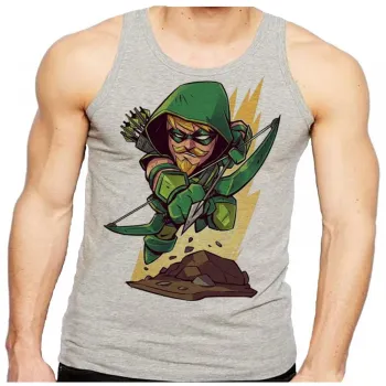 Camiseta Regata adulto ou infantil ARQUEIRO VERDE super heroi