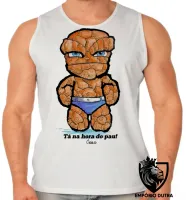 Camiseta Regata adulto ou infantil Coisa 4 quarteto fantastico homem pedra - Foto 2