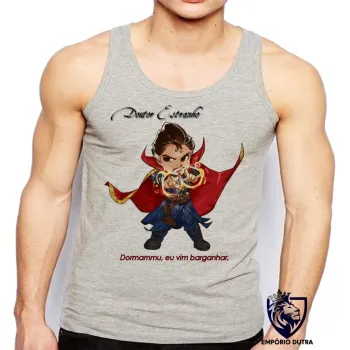 Camiseta Regata adulto ou infantil Doutor Estranho super herói marvel