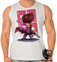 Camiseta Regata adulto ou infantil Gambit carta x men marvel - Foto 2