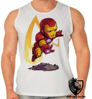 Camiseta Regata adulto ou infantil HOMEM FERRO iron man vingadores - Foto 2