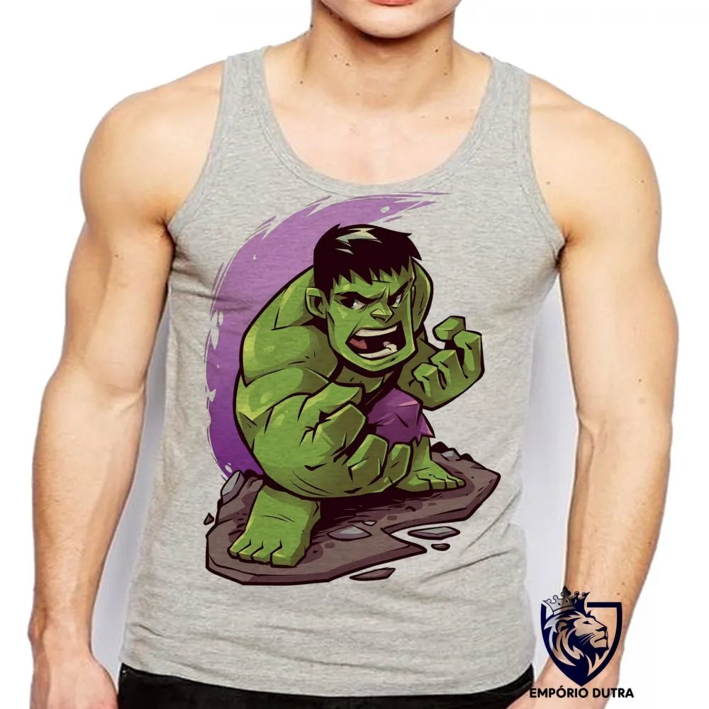 Camiseta Regata adulto ou infantil HULK vingadores avengers Imagem