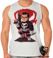 Camiseta Regata adulto ou infantil JUSTICEIRO marvel punisher - Foto 2