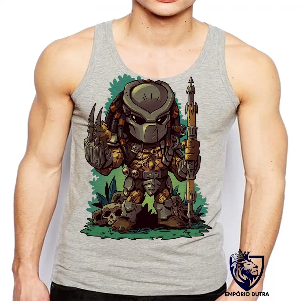 Camiseta Regata adulto ou infantil PREDADOR alien et extraterrestre