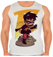 Camiseta Regata adulto ou infantil Robin jovem Batman Jovens Titas - Foto 2