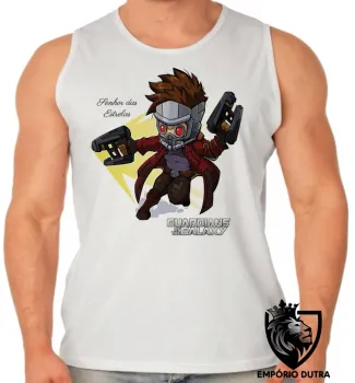 Camiseta Regata adulto ou infantil Senhor Estrelas peter quill vingadores - Foto 2