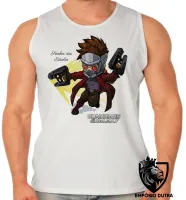 Camiseta Regata adulto ou infantil Senhor Estrelas peter quill vingadores - Foto 2