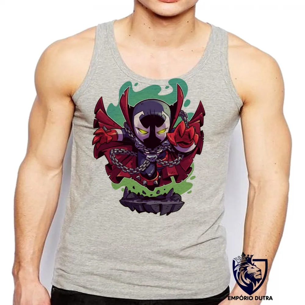 Camiseta Regata adulto ou infantil SPAWN soldado do inferno herói