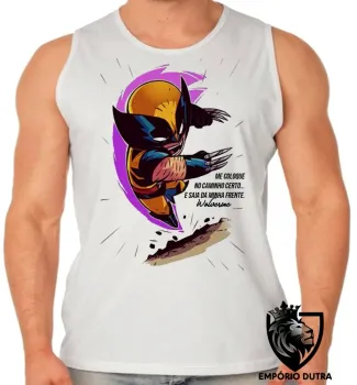 Camiseta Regata adulto ou infantil Wolverine logan marvel x men herói - Foto 2