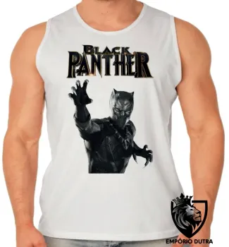 Camiseta Regata adulto ou infantil pantera negra black panther vingadores - Foto 2